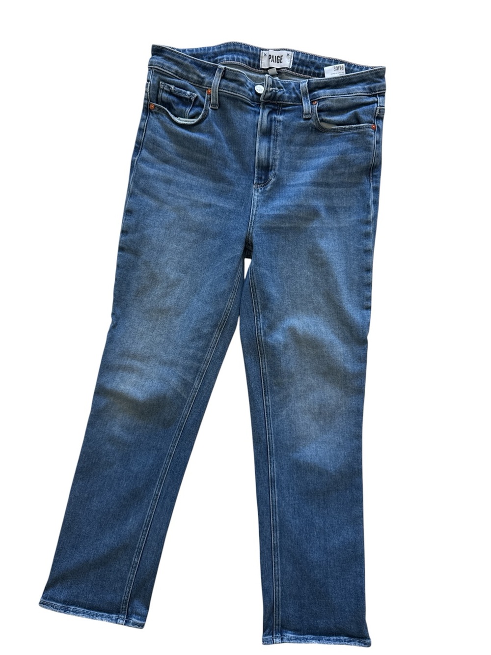 PAIGE Medium Blue Boyfriend Jeans
